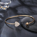 Elegant Cuff Bracelets Chain Dream Net Bowknot Crystal Heart Fashion Multilayer Bracelet for Women