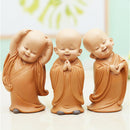 Resin Hand-carved Statue Monk Sculpture Gift Car Home Decorations
