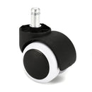 5Pcs 2 Inch Universal Office Home Chair Rubber Caster Wheels Floor Funiture Replacement