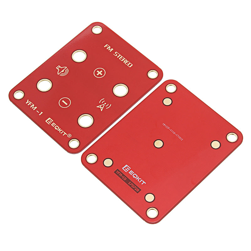 EQKIT FM Stereo Radio Kit 76-108Mhz Frequency 180mAh 32 Impedance YFM-1 DIY Electronic Parts