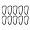 Screw Lock D-Shaped Carabiner Hook Keyring Clip