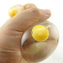 Tricky Halloween Party Funny Unbreakable Double Yellow Egg Vent Water Polo Reduce Stress Toys
