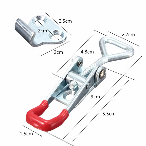 5Pcs Adjustable Toggle Clamp 100KG/220lbs Quick Holding Capacity Latch Hand Tool