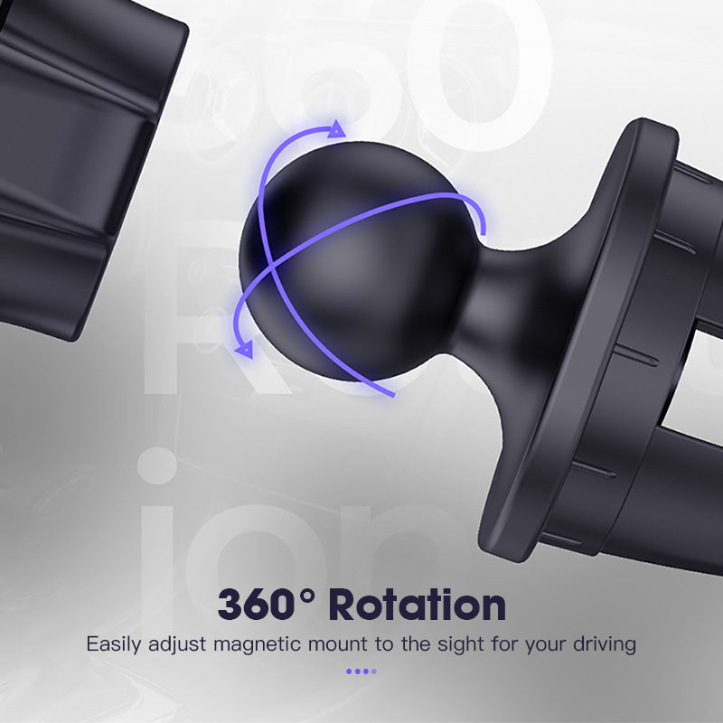 KUULAA Strong Magnetic Air Vent Dashboard Car Phone Holder Car Mount for 4.0-7.0 Inch Smart Phone