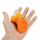 YunXin Squishy Pumpkin Puff Cake Glow In Dark Halloween Slow Rising With Packaging Collection Gift