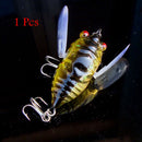 1pcs Cicada Minnow Fishing Lure Hard Tackle Bait Fishing Hook Bass Crankbaits Hook