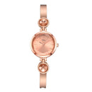 Elegant Big Crystal Alloy Strap Slim Ladies Dress Bracelet Women Simple Dial Quartz Watch