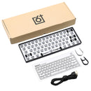 Geek Customized GK61 Hot Swappable 60% RGB Keyboard Customized Kit PCB Mounting Plate Case