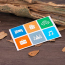 6 Pcs Ntag213 13.56Mhz NFC Electronic Tag Card is Fully Compatible with NFC Mobile Phone PET Waterproof Sticker