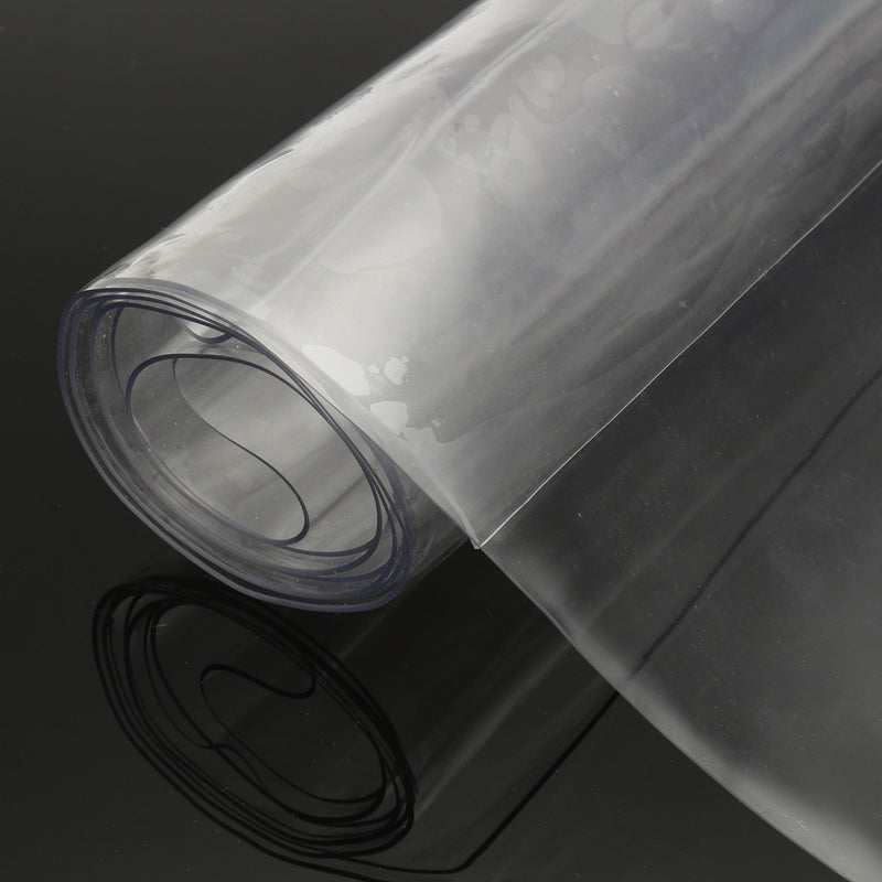 Wipe Clean Transparent Tablecloth Mat PVC Glass Effect Table Protection Cover