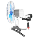 8 Inch 12V Mini Electric Oscillating Air Cooling Fan Clip Conditioner Cooler Fan For Auto Truck