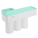 Magnetic Toothbrush Holder Toothpaste Dispenser Bathroom Organizer Storage 2/3 Cup Toothbrush Squeezer