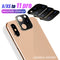 Converted Change Metal + Tempered Glass 2 in 1 Anti-scratch Phone Lens Protector Sticker for iPhone X / XS to 11 Pro