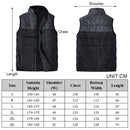 Dual Control Electric Vest Heated Outdoor Jacket USB Warm Up Heating Pad Winter Body Warmer