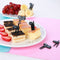 6Pcs Mini Animal Fork Fruit Picks Cute Cartoon Black Cat Children Fork Toothpick Novelties Toys