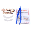 2Pcs Gold Silver Plated Custom Teeth Grill 8 Tooth Hip Hop Top & Bottom Teeth Grill Removable Mouth Grillz set