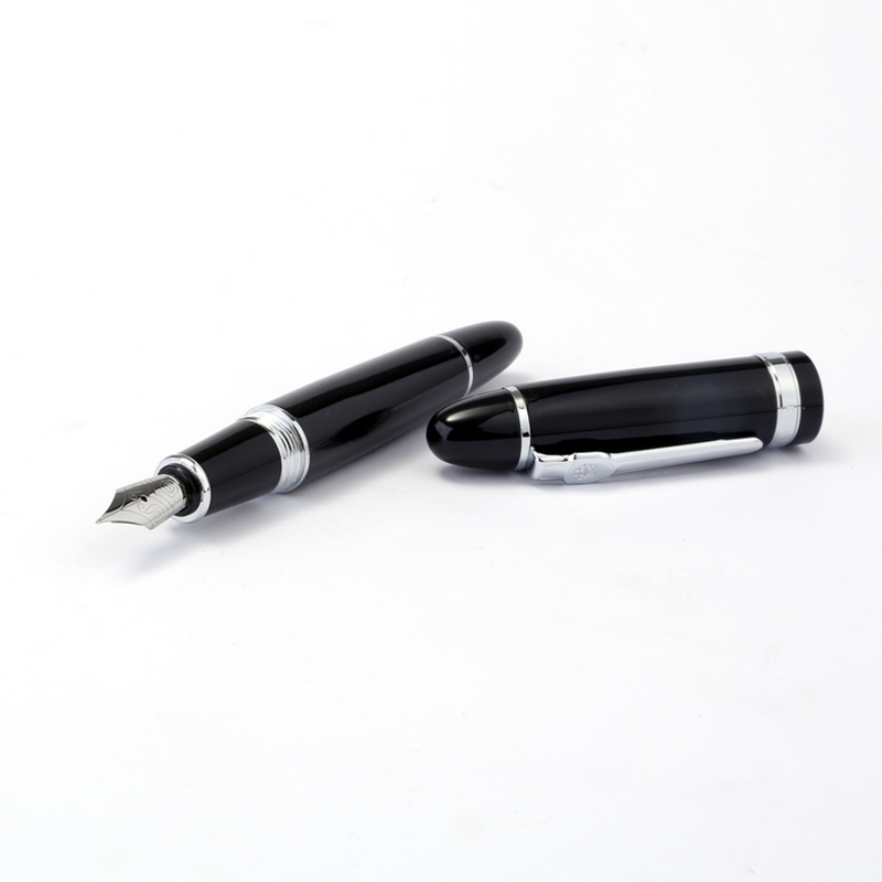 HERO 1060EP Fountain Pen for Calligraphy Writing Black 0.5mm Metal Gift Office School Supplies