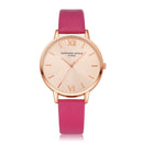 Casual Style PU Leather Strap Cloc kLadies Wrist Watch Quartz Watch