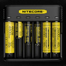 Nitecore Q6 SIX SLOT 2A Universal Li-ion/IMR Battery Charger For 18650 16340 RCR123A 14500 18350