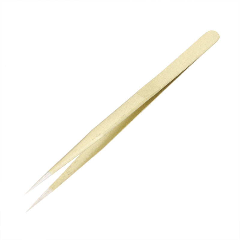 TU-11BB 5.5inch ESD Anti-static Golden Extra Long Straight Tweezers Nipper Clip Hand Tool