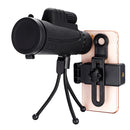 IPRee 40x60 10 Times FMC Coating BAK4 Monocular Ultra HD Waterproof Low Light Night Vision Phone Telescope + Phone Clip + Tripod