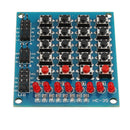 3pcs 8 LED 4x4 Push Button Switch 16 Keys Matrix Independent Keyboard Module For AVR ARM STM32