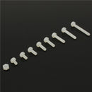 Suleve M3NR1 M3 Nylon Screw White Nylon Screws Bolt & Nuts Assortment Kit 160pcs