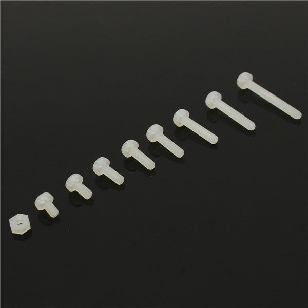 Suleve M3NR1 M3 Nylon Screw White Nylon Screws Bolt & Nuts Assortment Kit 160pcs