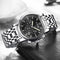 DOM 75PE Fashion Men Watch Chronograph Luminous Date Display Stainless Steel Strap Quartz Watch