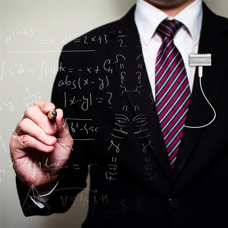 Yanmai R977 Lavalier Omnidirectional Condenser Microphone Clip-on Lapel Condenser Microphone For PC Phone iPad Camera Windows