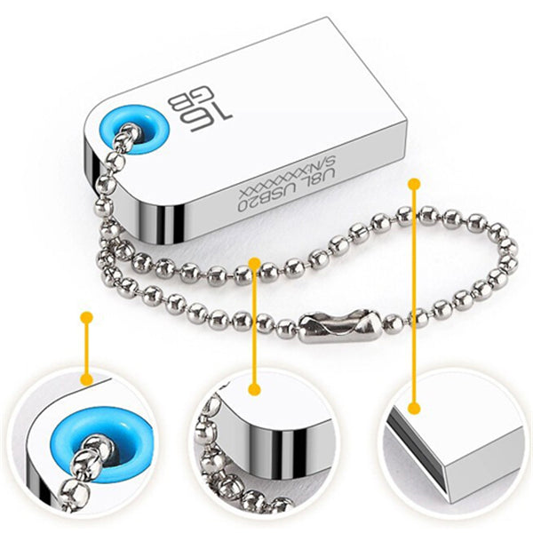 Eaget U8L USB2.0 8/16/32 GB Waterproof Shockproof Dustproof Portable USB Disk Flash Drive