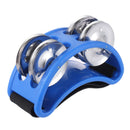 Colorful Foot Tambourine  Jingle Bell Percussion Musical Instrument