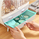Women Jewelry Box Organizer Holder Cosmetic Case Makeup Brush Storage Drawer
