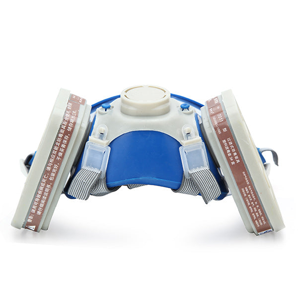 Silicone Full Face Respirator Gas Mask & Goggles Comprehensive Cover Paint Chemical Pesticide Mask