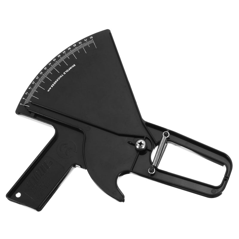 Slim Skinfold Skin Fold Tester Body Fat Caliper Test Measurement Guide 0-80MM