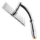 Square 8 Inch Rainfall Shower Head Extension with Shower Arm Hose Kit Overhead