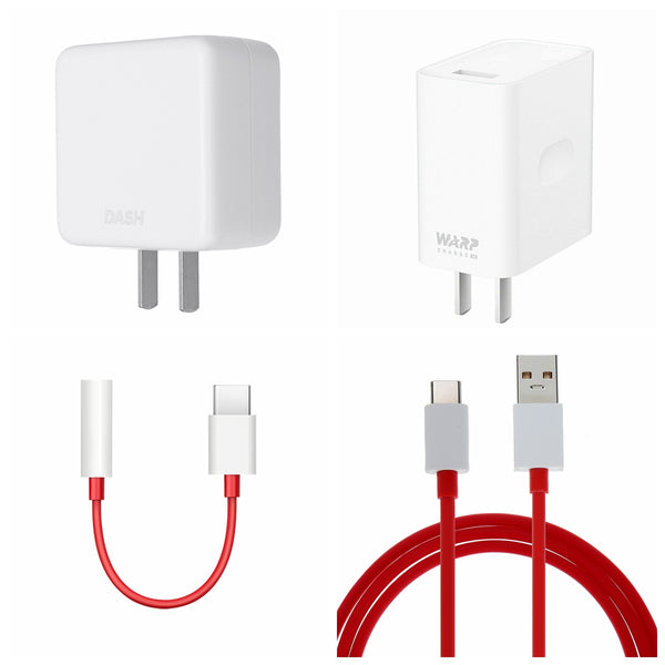 OnePlus 7/7t pro Warp Charger 30W Power Adapter Charge Type-C Flat Data Cable