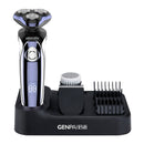 Genpai RQ-8600 IPX7 Waterproof Multi-Functional Electric Shaver USB Charging 4D 3-Head Floating Electric Razor For Men