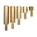 Suleve M3BH4 100Pcs M3 Male-Female Brass Hex Standoffs Support Spacer Pillar Screw for PCB Board