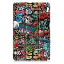 Tri-Fold Pringting Tablet Case Cover for Samsung Galaxy Tab A 10.1 2019 T510 Tablet - Doodle