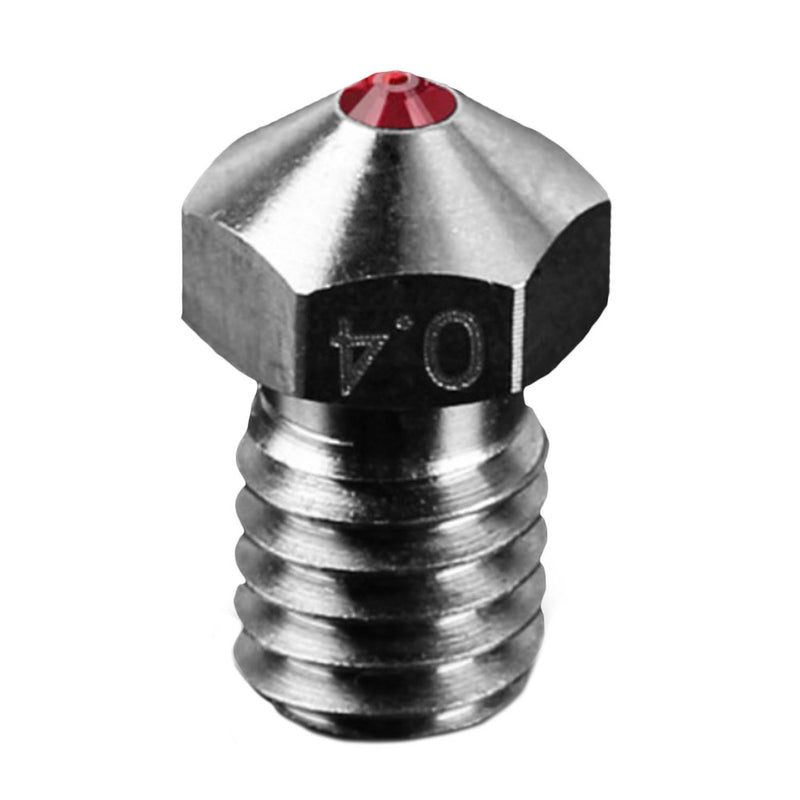 Dotbit 0.4mm V6 Ti Alloy Ruby Nozzle Compatible with PETG ABS PEI PEEK for 3D Printer