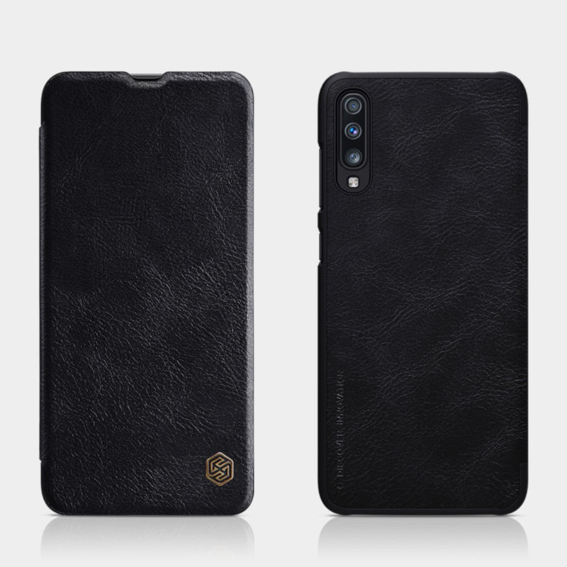 NILLKIN Flip Card Slots Full Cover PU Leather PC Protective Case For Samsung Galaxy A70 2019