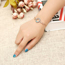 Unisex Evil Eye Bracelets Ethnic Blue Zircon Round Charm Bracelet Vintage Jewelry