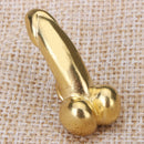 Miniature Brass Reproductive Organs Shaped Keychain Keyring Key Chain Pendant Funny Prank Gift