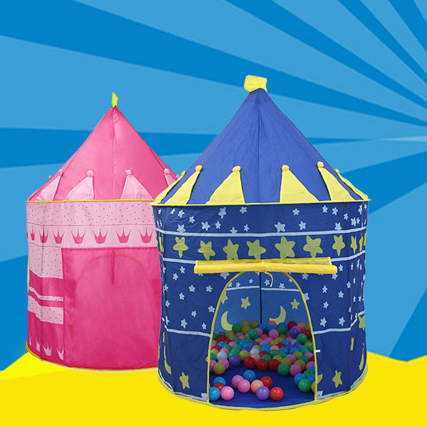 Kids Portable Play Tent Children Indoor Outdoor Ocean Ball Pool Folding Cubby Toys Castle