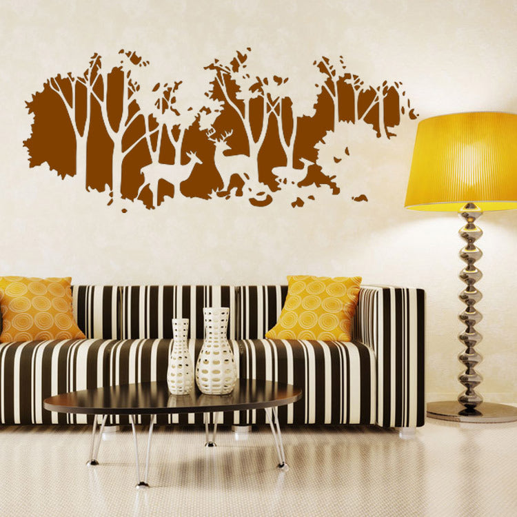 58cmx126cm Forest Fawn Deer Wall Sticker Wall Decal Home Room Wall Art Decor Gift