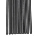 10Pcs/Set 400mm Round Carbon Fiber Rods Roll Bars Wrapped Matt Surface for RC Airplane DIY Tool