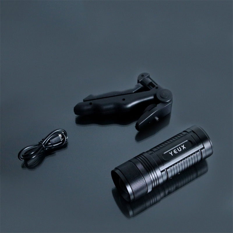YEUX YD-01 4Colors LED Lights 2Modes USB Rechargeable Zoomable Multifunctional LED Flashlight Outdoor IP34 Waterproof Night Fishing Lamp Fishing Flashlight 18650 Flashlight