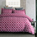 3 PCS Bedding Sets Geometric Abstract Style Quilt Cover Pillowcase For Queen Size