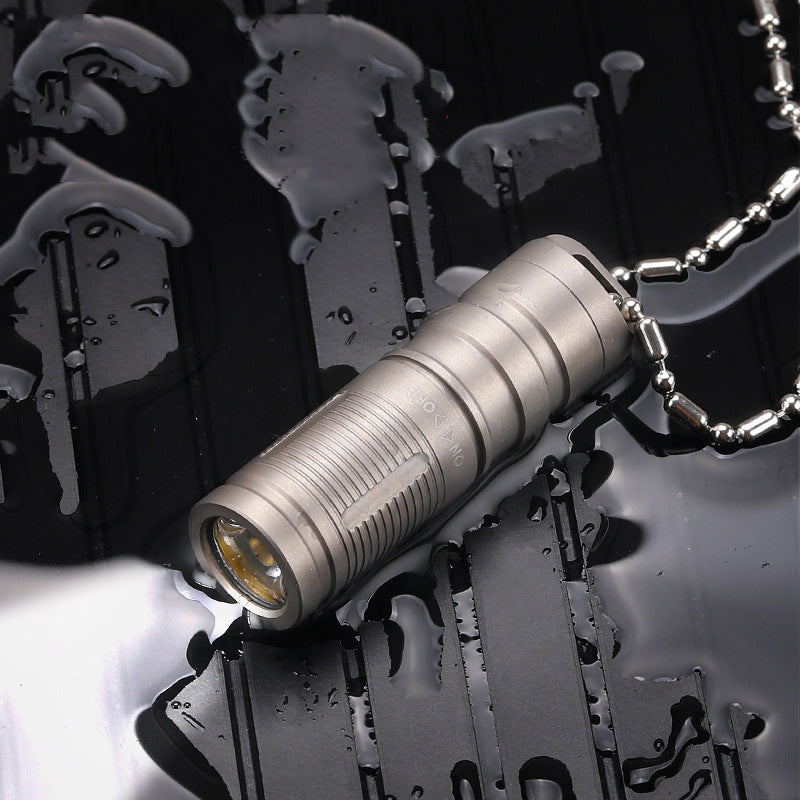 Rover Camel Ta6132 130LM 2 Modes USB Rechargeable IPX8 Zoomable EDC LED Flashlight Keychain Light